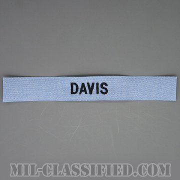 DAVIS [シャンブレーシャツ用/海軍ネームテープ/生地テープパッチ]画像
