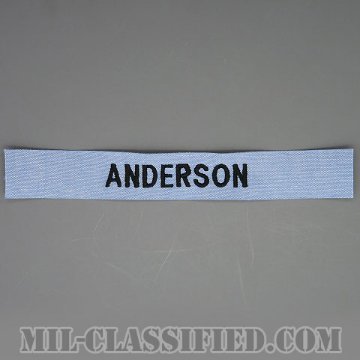 ANDERSON [シャンブレーシャツ用/海軍ネームテープ/生地テープパッチ]画像