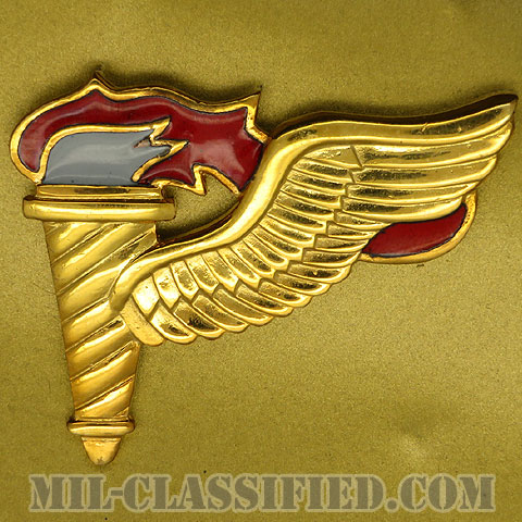 先導降下員章 (パスファインダー)（Pathfinder Badge）[カラー/鏡面仕上げ（18カラット金メッキ・18 Karat Gold Plated）/バッジ/1点物]の画像