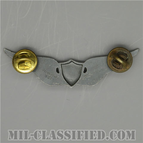 航空機搭乗員章 (ベーシック・エアクルー)（Army Aviation (Aircrew), Basic）[カラー/1960s/燻し銀（銀張り・Silver Filled）/バッジ/中古1点物]の画像