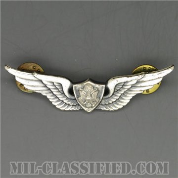 航空機搭乗員章 (ベーシック・エアクルー)（Army Aviation (Aircrew), Basic）[カラー/1960s/燻し銀（銀張り・Silver Filled）/バッジ/中古1点物]の画像