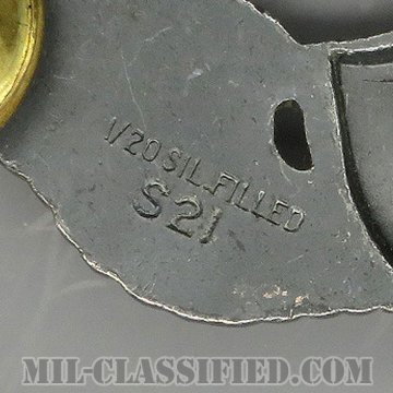 航空機搭乗員章 (ベーシック・エアクルー)（Army Aviation (Aircrew), Basic）[カラー/1960s/燻し銀（銀張り・Silver Filled）/バッジ/中古1点物]の画像