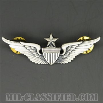 飛行士章 (シニア・パイロット)（Army Aviator (Pilot), Senior）[カラー/1960s/燻し銀（銀張り・Silver Filled）/バッジ/中古1点物]画像