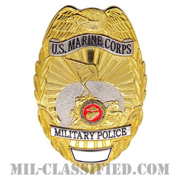 憲兵章 (海兵隊)（Marine Corps Military Police Badge）[カラー/鏡面仕上げ/ピンバック/バッジ]画像