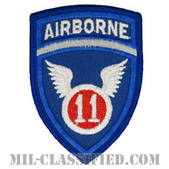 第11空挺師団（11th Airborne Division）[カラー/メロウエッジ/パッチ/ノベルティ]画像