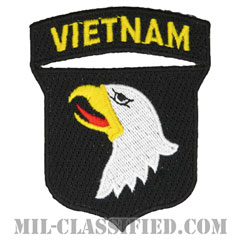 第101空挺師団（ベトナム）（101st Airborne Division (Vietnam)）[カラー/カットエッジ/パッチ/ノベルティ]画像