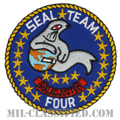 海軍特殊部隊（ネイビーシールズ・チーム4）（SEAL TEAM FOUR）[カラー/カットエッジ/パッチ/ノベルティ]画像