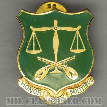 第102憲兵大隊（502nd Military Police Battalion）[カラー/クレスト（Crest・DUI・DI）バッジ/1960s/中古1点物]画像