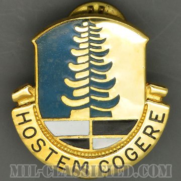 第319軍事情報大隊（319th Military Intelligence Battalion）[カラー/クレスト（Crest・DUI・DI）バッジ/1960s/中古1点物]画像
