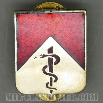 第47医療大隊（47th Medical Battalion）[カラー/クレスト（Crest・DUI・DI）バッジ/1960s/中古1点物]画像