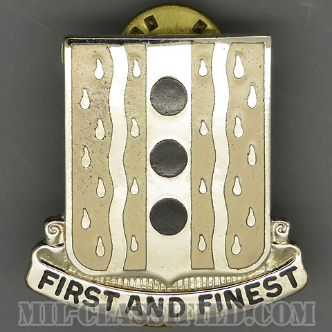 第63需品大隊（63rd Quartermaster Battalion）[カラー/クレスト（Crest・DUI・DI）バッジ/1960s/中古1点物]画像