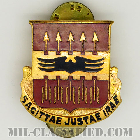 第195対空砲兵大隊（195th Anti-Aircraft Artillery Battalion）[カラー/クレスト（Crest・DUI・DI）バッジ/1950s/中古1点物]画像