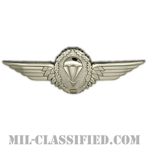 ドイツ連邦共和国軍空挺章 (シルバー)（Parachutist Badge, Germany, Silver）[カラー/バッジ]画像