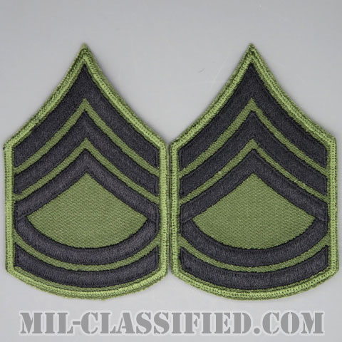 一等軍曹（Sergeant First Class (SFC)）[サブデュード/カットエッジ/階級章/パッチ/ペア（2枚1組）]の画像