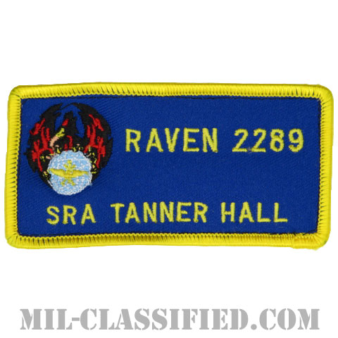 TANNER HALL上等空兵 (航空機動軍団フェニックスレイヴン治安部隊)（SRA TANNER HALL RAVEN 2289）[カラー/メロウエッジ/ベルクロ付パッチ]の画像