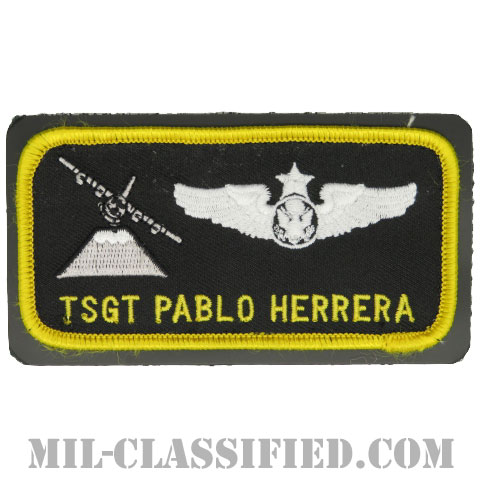 PABLO HERRERA技能軍曹 (横田飛行場(横田基地)第36空輸隊/航空機搭乗員章(下士官用シニア・エアクルー))[カラー/メロウエッジ/ベルクロ付レザーバックパッチ]の画像