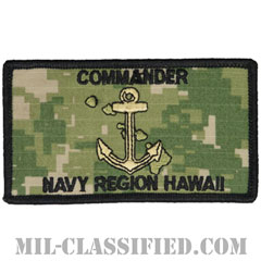 在ハワイ海軍司令部（米海軍ハワイ管区司令部）（Commander, Navy Region Hawaii）[NWU Type3（AOR2）/メロウエッジ/ベルクロ付パッチ]画像