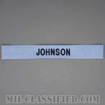 JOHNSON [シャンブレーシャツ用/海軍ネームテープ/生地テープパッチ]画像