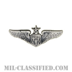 航空機搭乗員章 (将校用シニア・エアクルー)（Air Force Officer Senior Aircrew Badge）[カラー/燻し銀/ミニサイズ/バッジ]画像