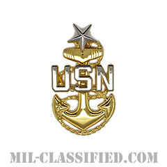 上級上等兵曹（Senior Chief Petty Officer）[カラー/ギャリソンキャップ用/階級章/バッジ）]の画像