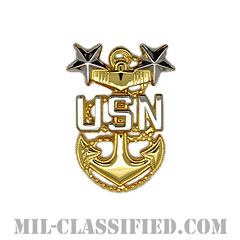 最先任上等兵曹（Master Chief Petty Officer）[カラー/ギャリソンキャップ用/階級章/バッジ）]の画像