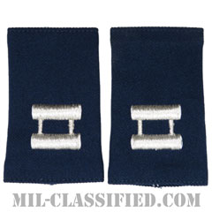 大尉（Captain (CPT)）[空軍ブルー/ショルダー階級章/ショートサイズ肩章/ペア（2枚1組）]の画像