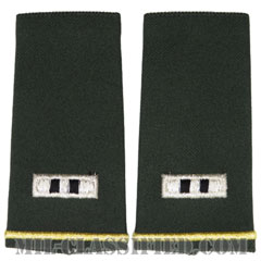 准尉 (CW2)（Chief Warrant Officer 2 (CW2)）[グリーン/ショルダー階級章/ロングサイズ肩章/ペア（2枚1組）]の画像