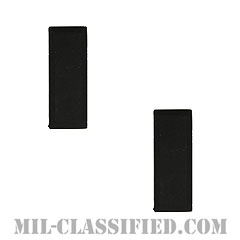 中尉（First Lieutenant (1LT)）[サブデュード（ブラックメタル）/階級章/バッジ/ペア（2個1組）]の画像