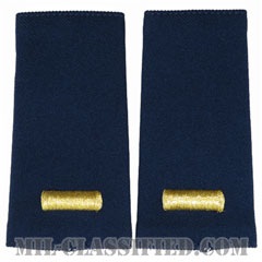 少尉（Second Lieutenant (2LT)）[空軍ブルー/ショルダー階級章/ロングサイズ肩章/ペア（2枚1組）]の画像