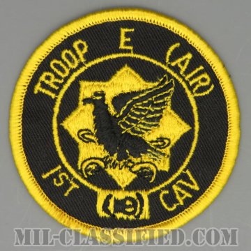 第1騎兵連隊第1大隊E中隊（Troop E, 1st Squadron, 1st Cavalry Regiment）[カラー/メロウエッジ/パッチ/1点物]画像