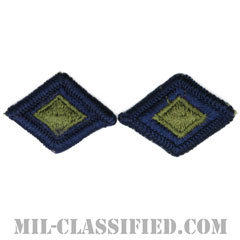 先任曹長用デバイス（First Sergeant, Device）[サブデュード/メロウエッジ/空軍階級章（-1991）/Large（男性用）/パッチ/ペア（2枚1組）]の画像