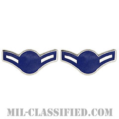 二等空兵（Airman）[カラー/空軍階級章（-1991）/バッジ/ペア（2個1組）]の画像