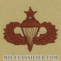 空挺章 (シニア)（Parachutist Badge, Senior, Senior）[デザート/パッチ]の画像