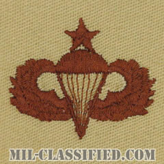 空挺章 (シニア)（Parachutist Badge, Senior, Senior）[デザート/パッチ]画像