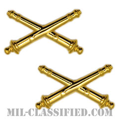 砲兵科章（Field Artillery）[カラー/兵科章（将校用）/バッジ/ペア（2個1組）]の画像