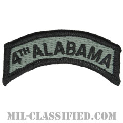 フォースアラバマタブ（4th Alabama Tab）[UCP（ACU）ブラックエッジ/メロウエッジ/ベルクロ付パッチ]画像