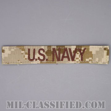 U.S.NAVY [NWU Type2（AOR1）/海軍ネームテープ/ベルクロ付パッチ]画像
