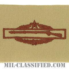 戦闘歩兵章 (セカンド)（Combat Infantryman Badge (CIB), Second Award）[デザート/パッチ]の画像