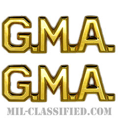 G.M.A.章 (ジョージア陸軍士官学校/ミリタリーアカデミー)（Georgia Military Academy）[カラー/兵科章/バッジ/ペア（2個1組）]の画像