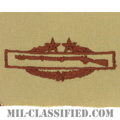 戦闘歩兵章 (サード)（Combat Infantryman Badge (CIB), Third Award）[デザート/パッチ]の画像