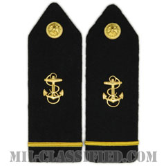 海軍一等士官候補生（NROTC Cadet, Midshipman First Class）[ショルダーボード階級章（男性用）/ペア（2枚1組）]の画像