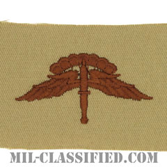 自由降下章 (ベーシック) （Military Freefall Parachutist Badge, HALO, Basic）[デザート/パッチ]の画像