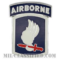 第173空挺旅団（173rd Airborne Brigade）[カラー/CSIB/ASU用バッジ]画像