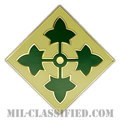 第4歩兵師団（4th Infantry Division）[カラー/CSIB/ASU用バッジ]画像