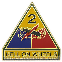 第2機甲師団（2nd Armored Division）[カラー/CSIB/ASU用バッジ]の画像