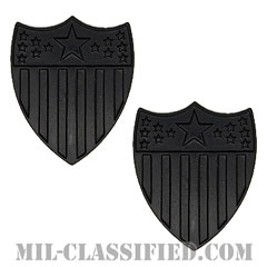 総務科章（Adjutant General's Corps）[サブデュード（ブラックメタル）/兵科章/バッジ/ペア（2個1組）]の画像