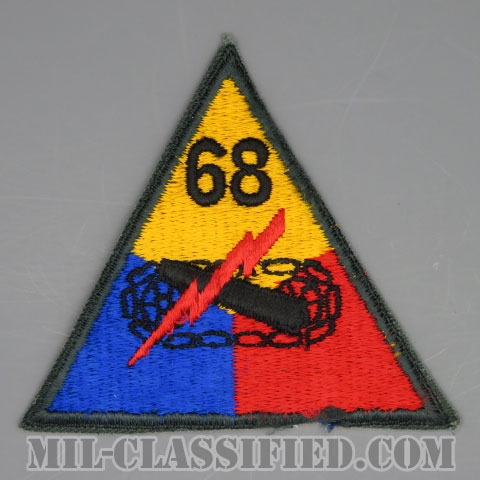 第68機甲連隊（68th Armored Regiment）[カラー/カットエッジ/パッチ/中古1点物]画像