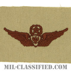 航空機搭乗員章 (マスター・エアクルー)（Army Aviation Badge (Aircrew), Master）[デザート/パッチ]画像