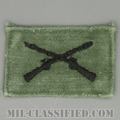 歩兵科章（Infantry Branch Insignia）[サブデュード/1960s/コットン100％/パッチ/中古1点物]の画像