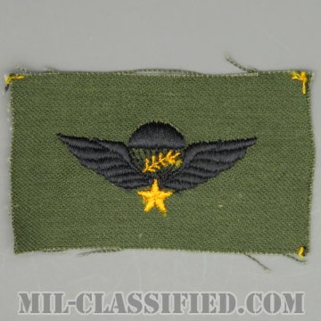南ベトナム軍空挺章 (マスター)（RVN Parachutist Badge, Master）[サブデュード/1960s/コットン100％/パッチ]画像